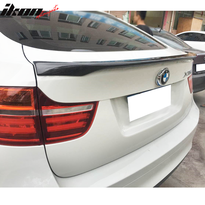 Roof Spoiler For BMW X6 X Series X6 E71 2008 2009 2010 2011 2012 2013 2014  Carbon Fiber Rear Spoiler Tail Trunk Wing Boot Lip - AliExpress