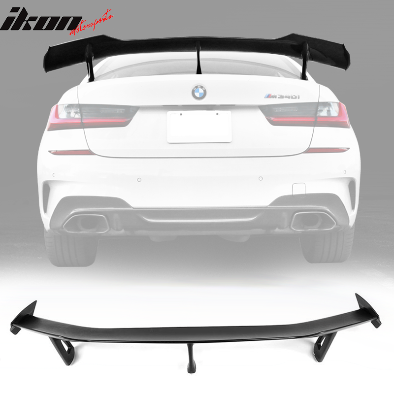 FINDAUTO ABS Rear Trunk Spoiler Wing with 3rd Brake Light Custom Style Fits  for Most Cars Universal Trunk Lip Spoiler
