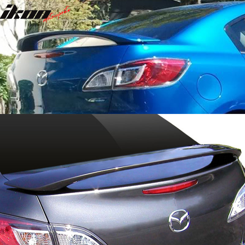 IKON MOTORSPORTS, Pre-Painted Trunk Spoiler Compatible With 2010