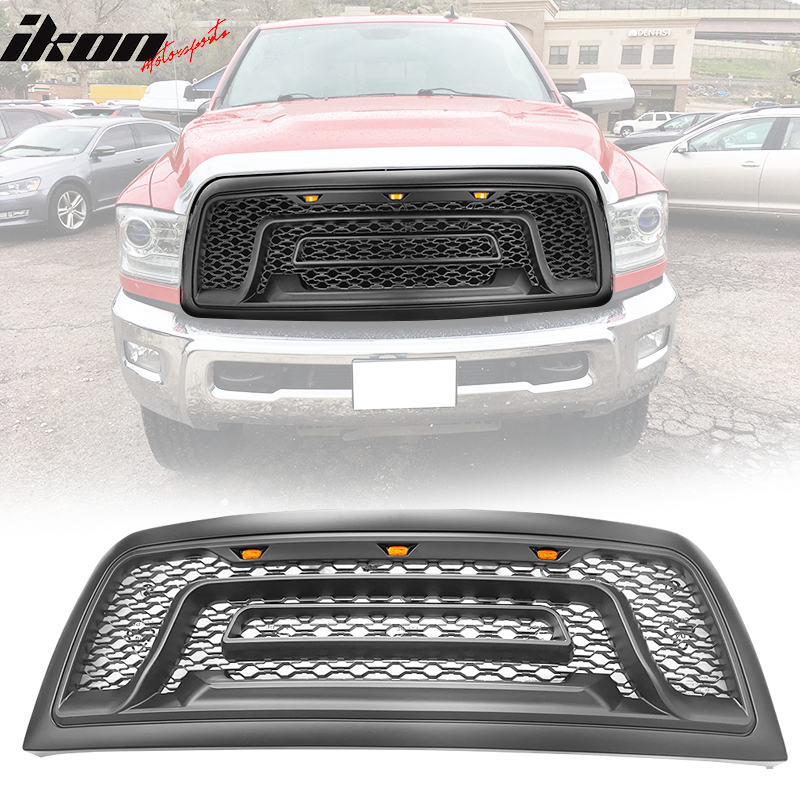 IKON MOTORSPORTS, Grille Compatible With 2013-2018 Dodge Ram 1500