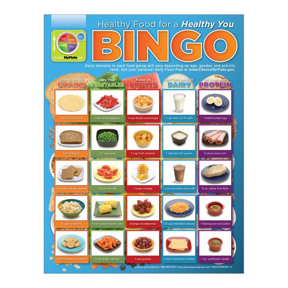 Healthy Food For A Healthy You Bingo Health Activities Visualz 