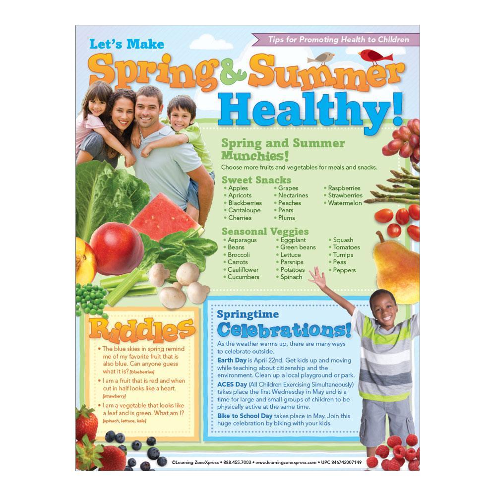 Let’s Make Spring & Summer Healthy Newsletter Handouts - Visualz