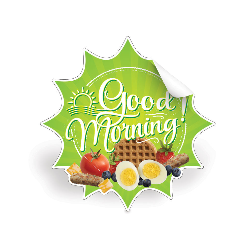 Good Morning! Breakfast Die-Cut Decal | School Cafeteria | Visualz