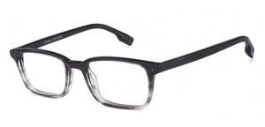 Grey Rectangle Full Rim Unisex Eyeglasses by John Jacobs-117022