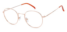 Load image into Gallery viewer, Gold Round Full Rim Unisex Eyeglasses by John Jacobs-135300