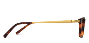 Brown Rectangle Full Rim Extra Narrow Unisex Eyeglasses by Lenskart Air Online-136749