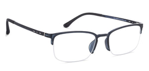 Blue Rectangle Half Rim Unisex Eyeglasses by Lenskart Air Computer Glasses-148127