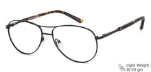 Load image into Gallery viewer, Black Aviator Full Rim Medium Unisex Eyeglasses by Vincent Chase-137422