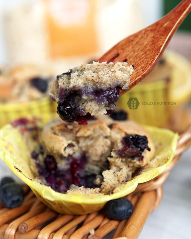 Soluxe Baked Vegan Blueberry Muffin