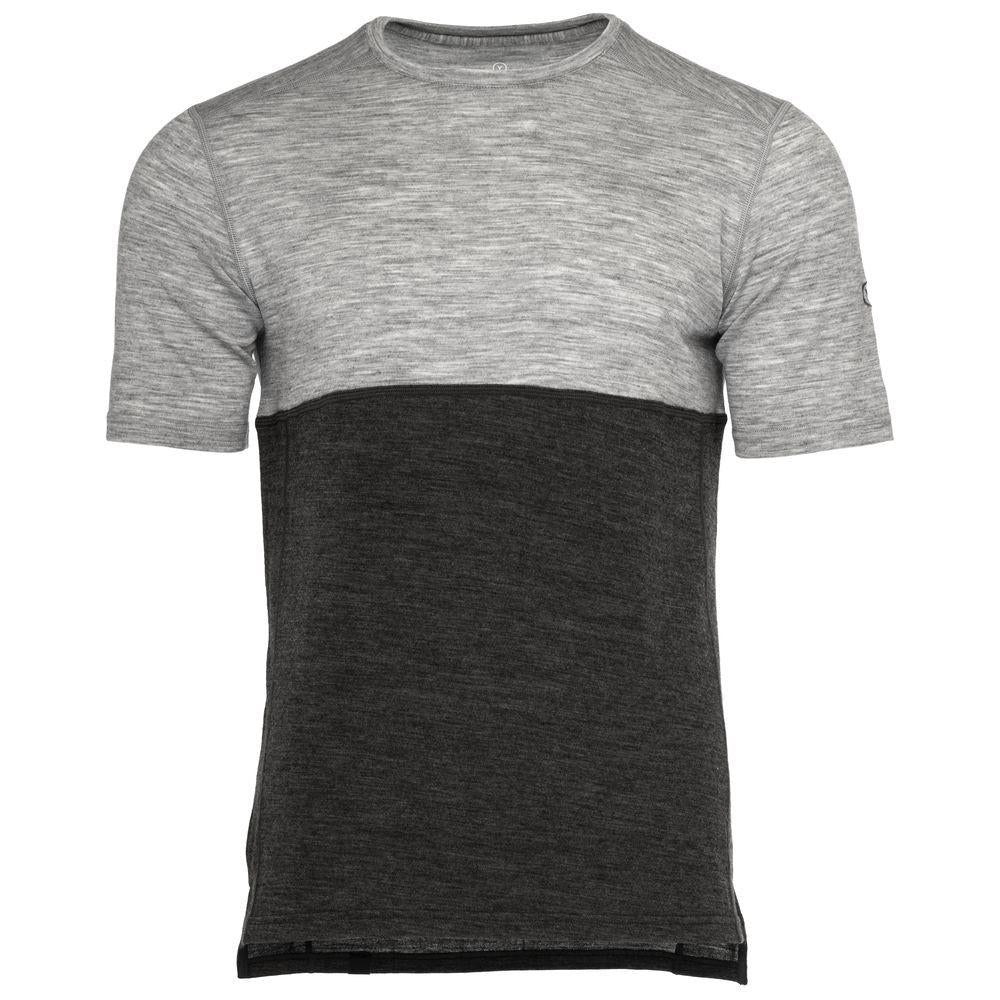 Mens Merino Crew Tee (Charcoal Melange) | Vulpine