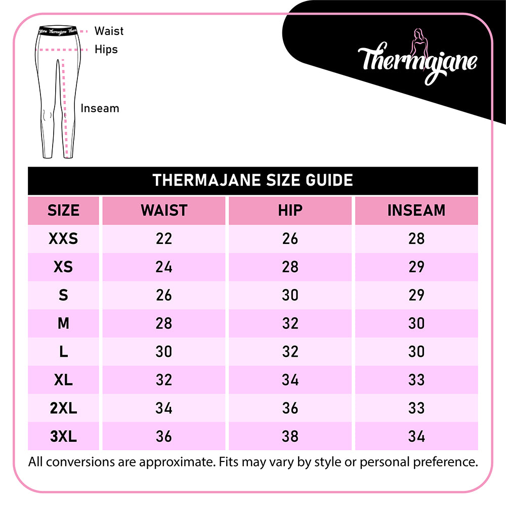 Compression-Leggings Size Chart– Thermajohn