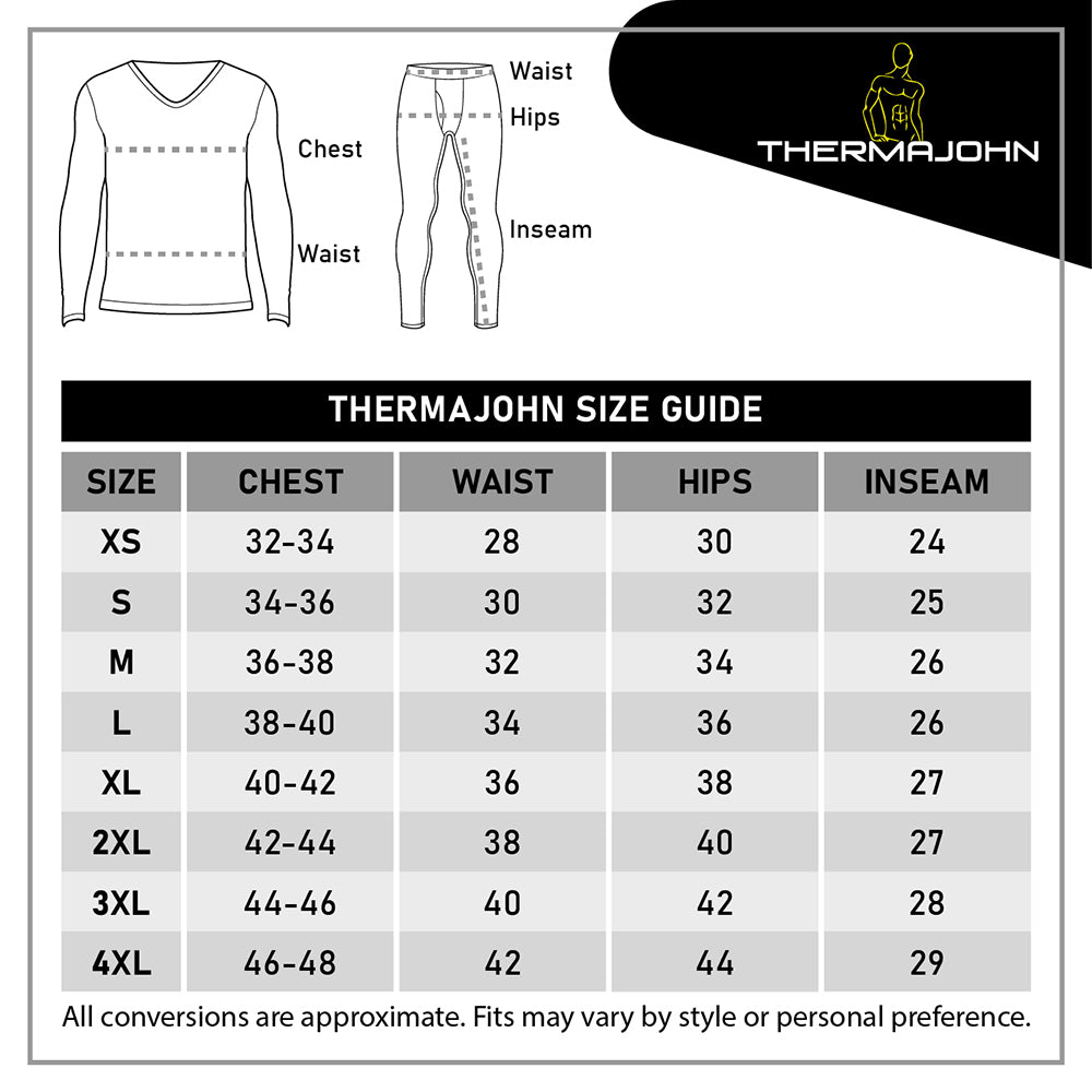 Bodycare Thermal Size Chart