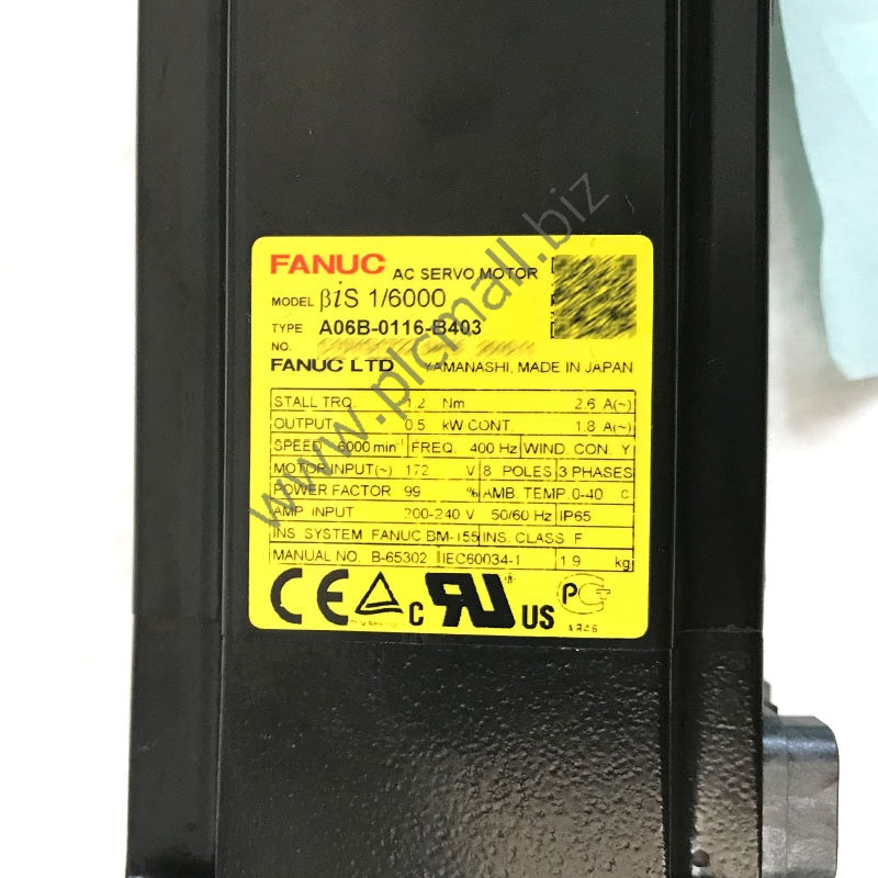 A06B-0116-B403 Fanuc servo motor BIS 1/6000 New in box