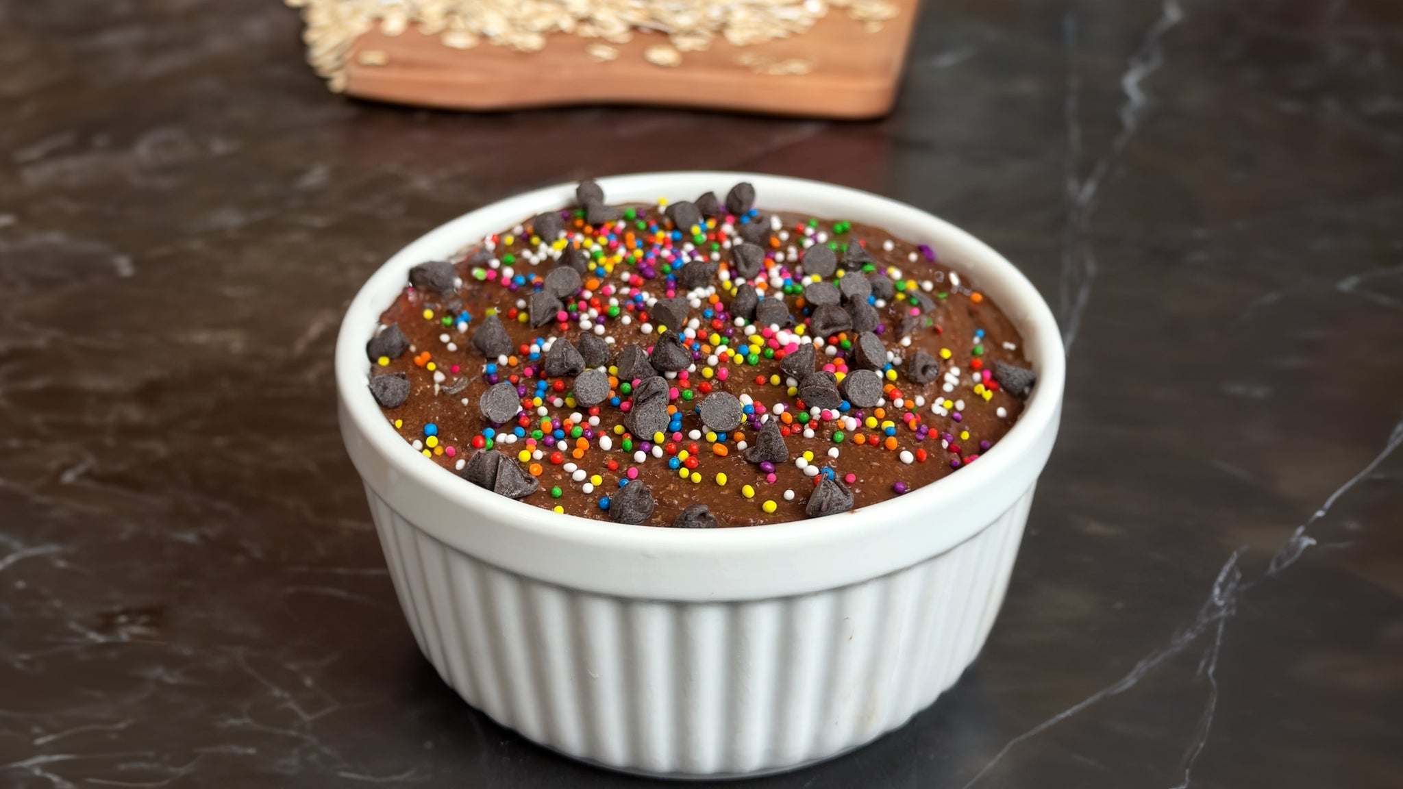 Healthy Brownie Batter Overnight Protein Oats