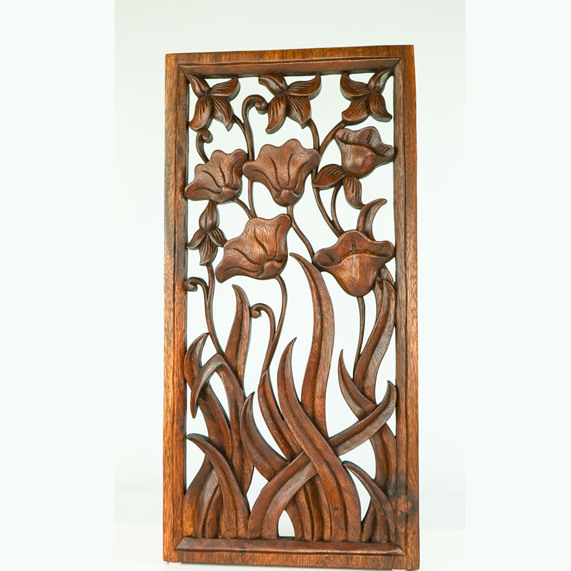 Hand Carved Wooden Wall Art Decorative Panel Easternada