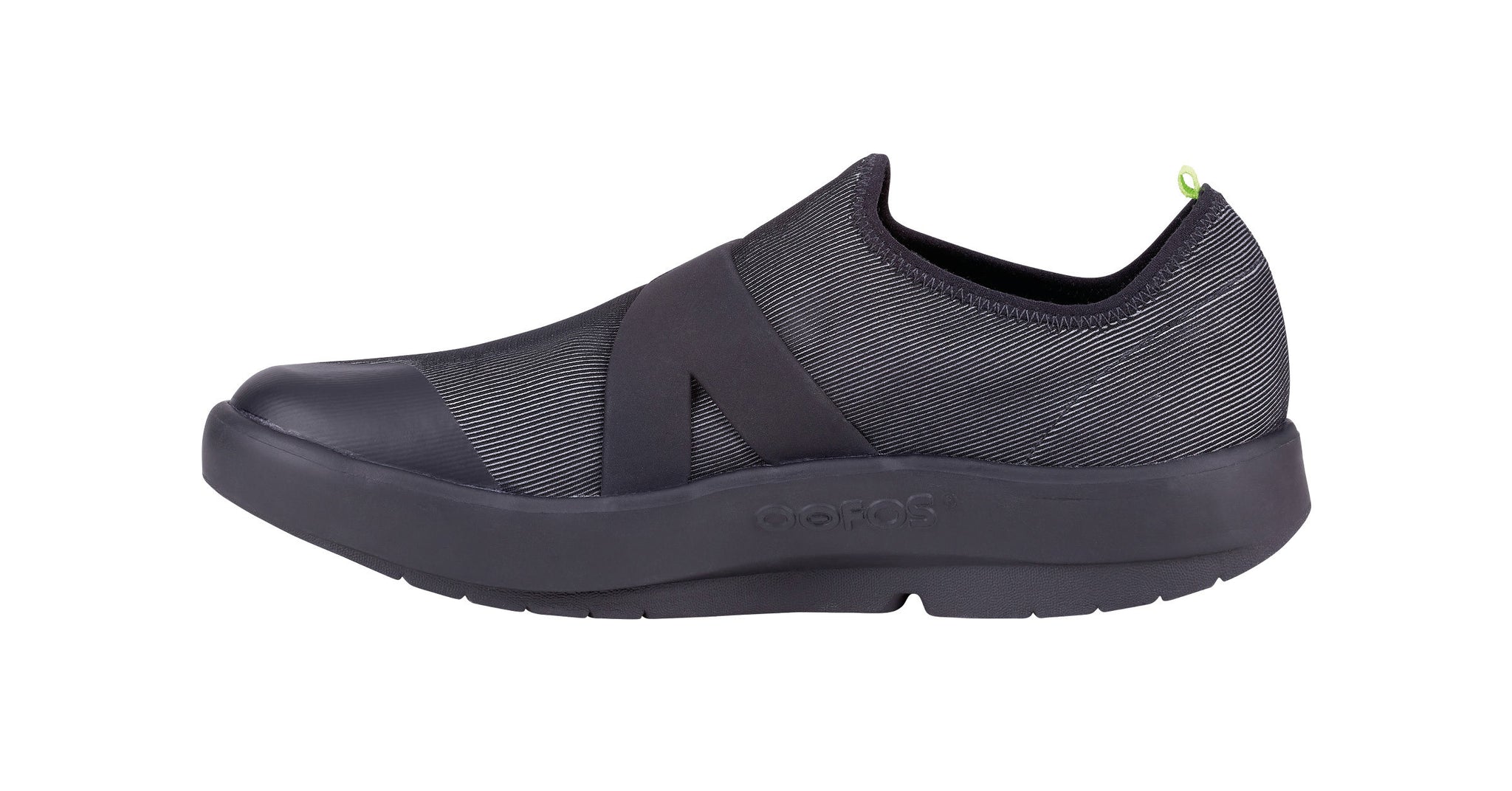 OOFOS OOmg Low Shoe Black Grey - oofos 