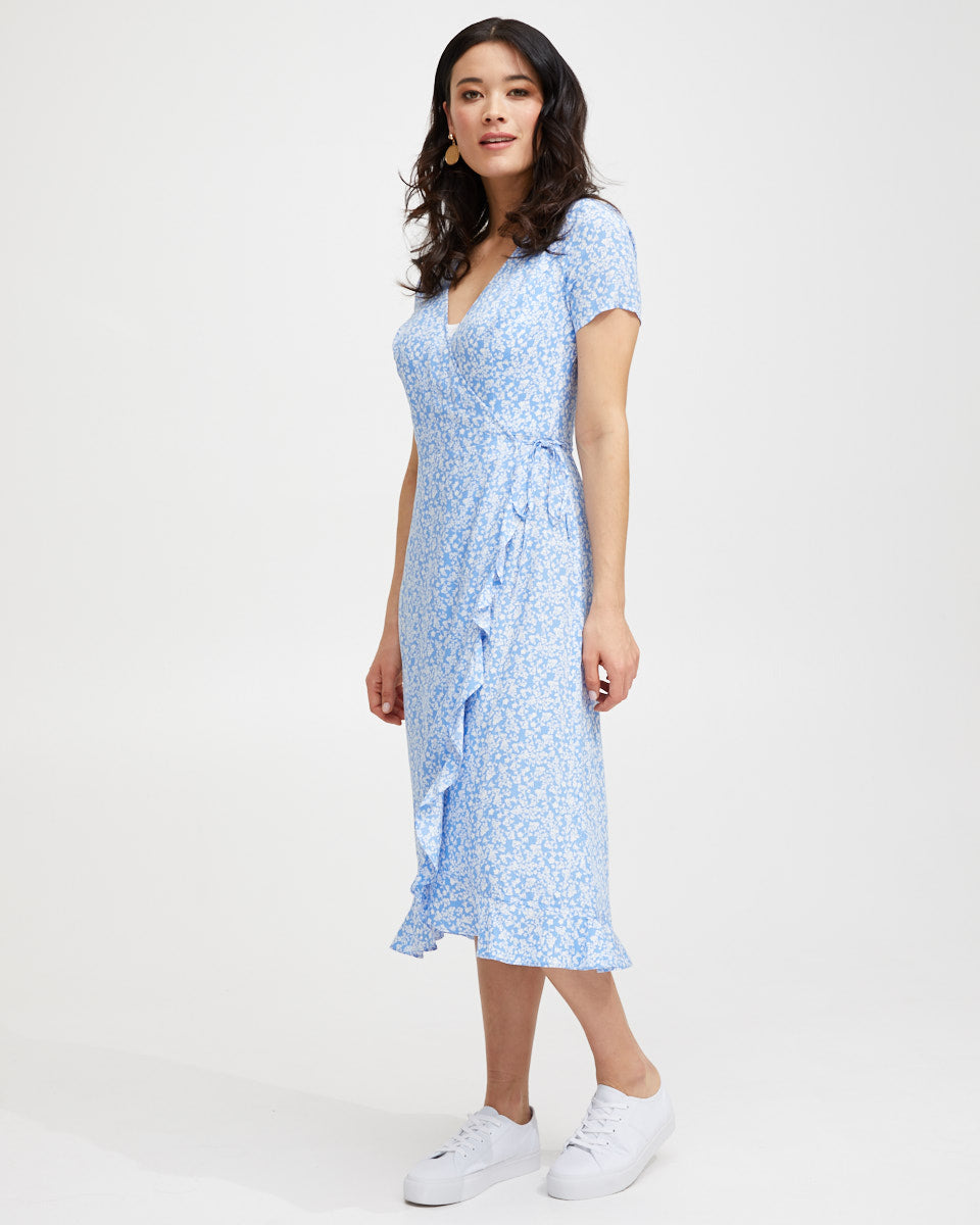 nursing wrap dress