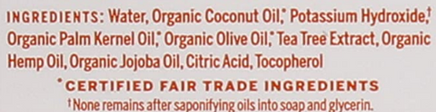 Dr Bronner's All One Hemp Tea Tree Pure Castile Soap with Organic Oils