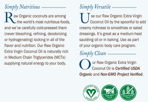 Garden of Life Organic Coconut Oil Extra Virgin Unrefined Cold Pressed