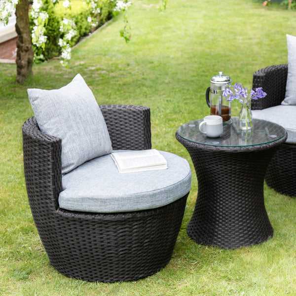 black egg bistro set