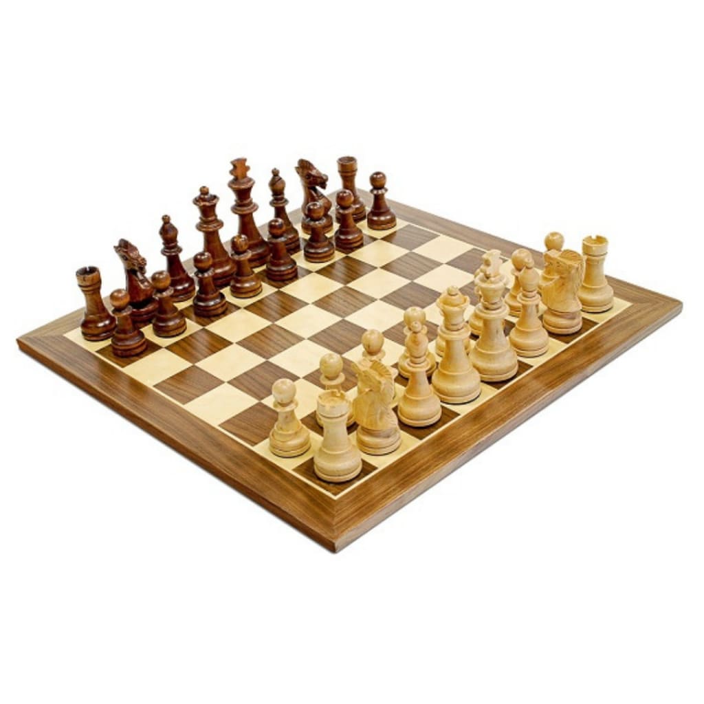 Toy Time Chess Board Walnut Book Style with Staunton Chessmen - Foldable,  Magnetic Closure, Solid Wood - Strategy Game for All Ages in the Board  Games department at