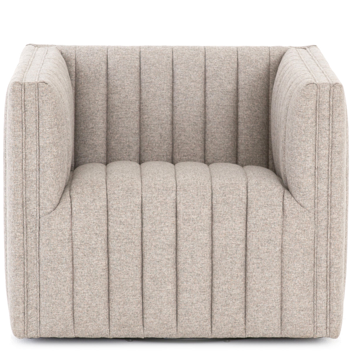 Augustine Channel Tufted Swivel Chair