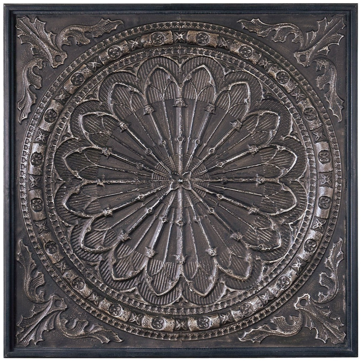 OCTAVIA EMBOSSED IRON WALL PANEL