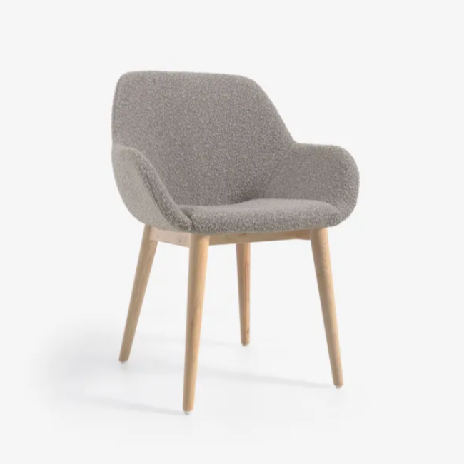 grey comfy armchair