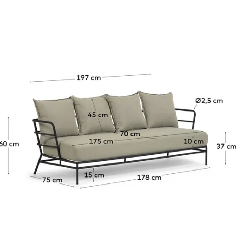 outdoor 3 seater lounge cover