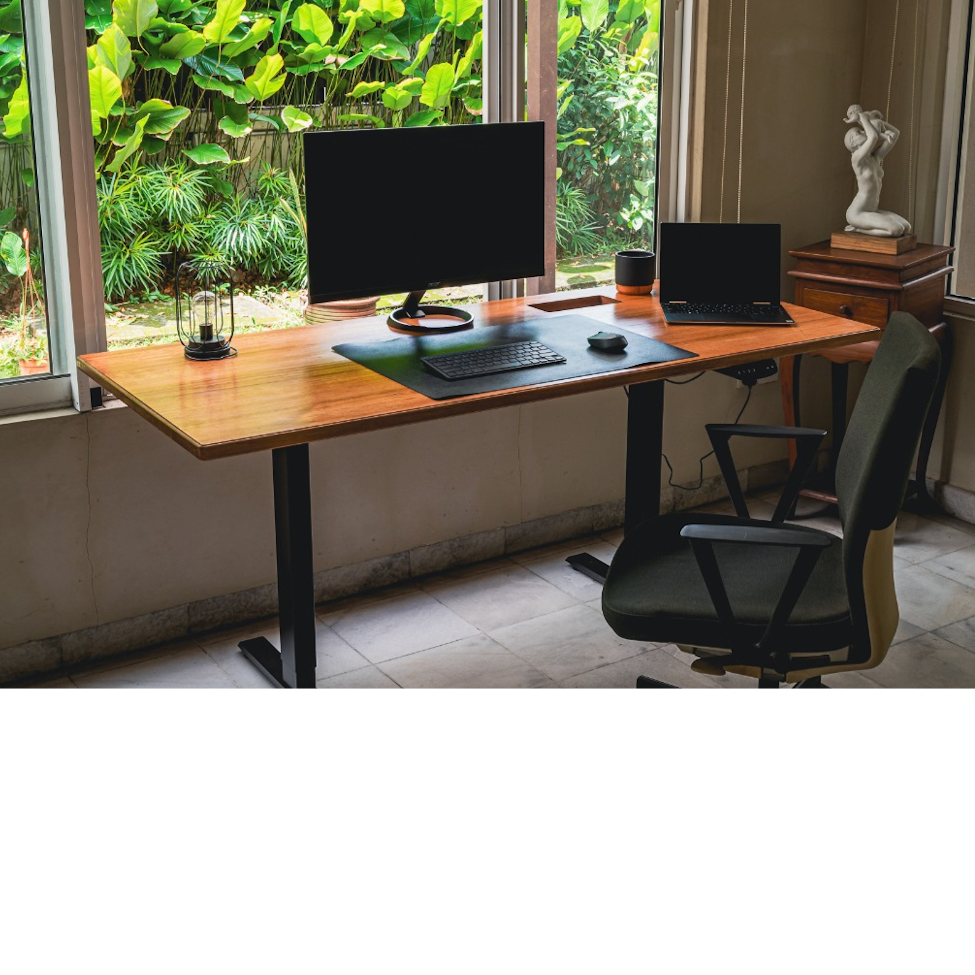 solid wood standing desks