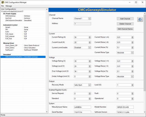 CMC driver framework core Configuration Manager