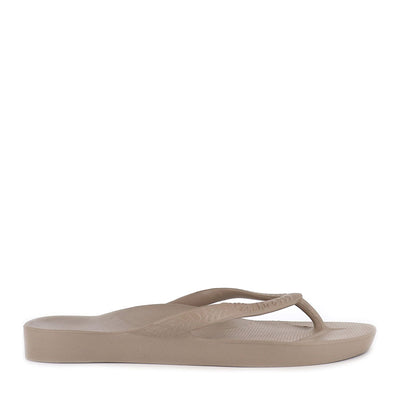 ARCH SUPPORT THONGS - TAUPE CRYSTAL – Evans Shoes