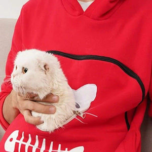 kitten pouch sweatshirt