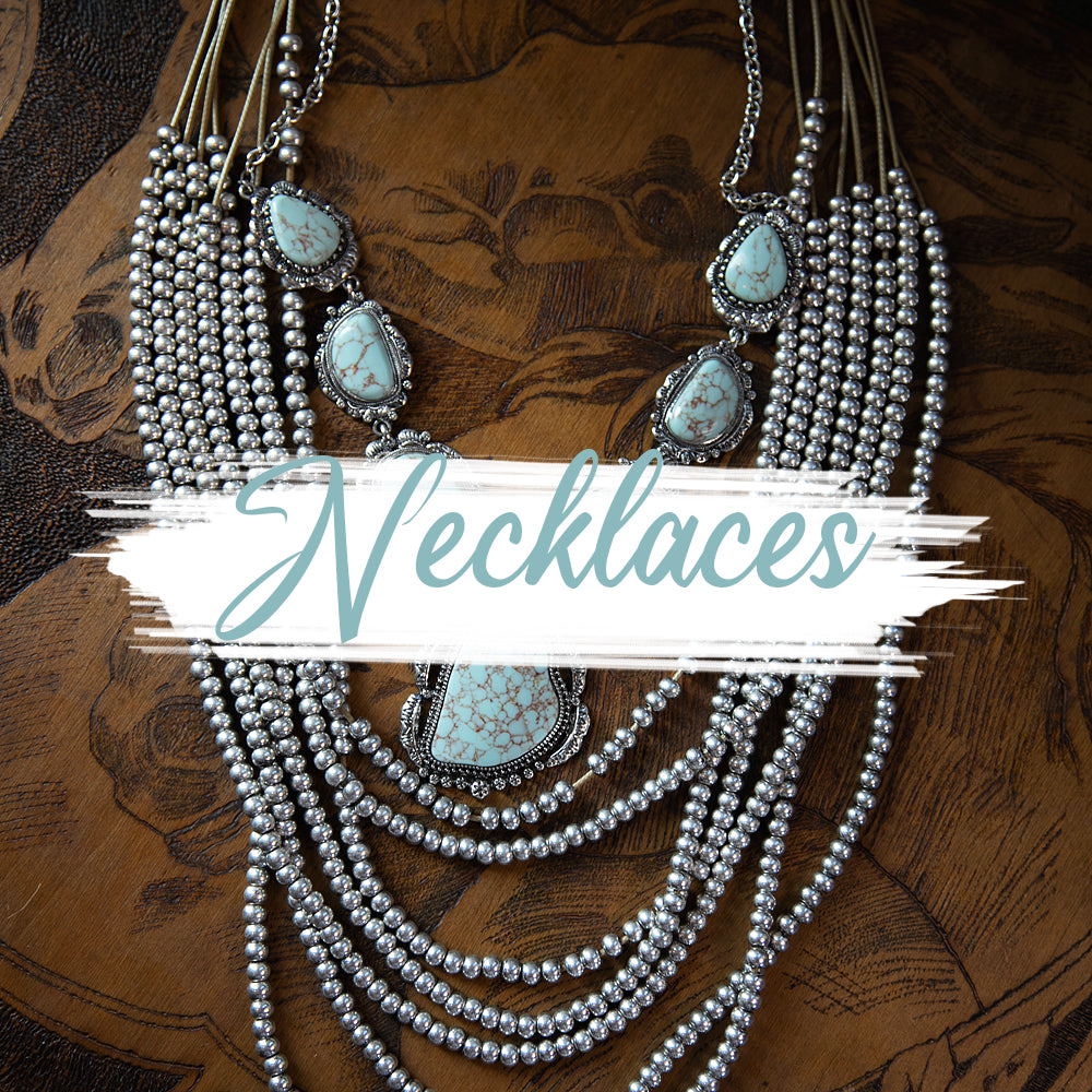 Western and Bohemian Necklaces, Sterling, Faux, Bead, Navajo Beads, Turquoise