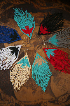 Thunderbird Beaded Earrings (Multiple Colors)