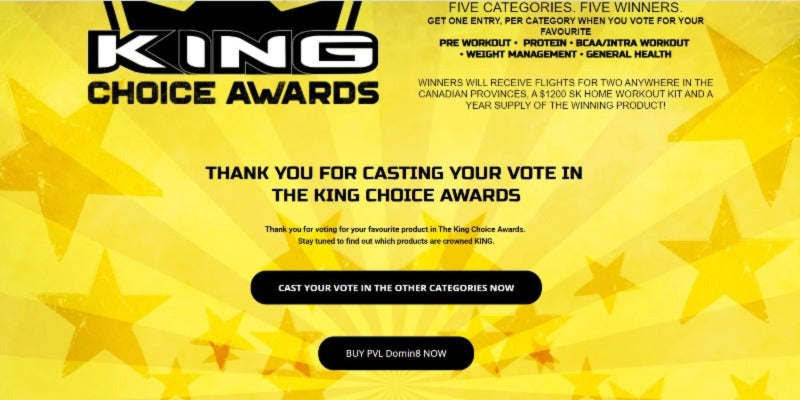 Supplement King Vote Page