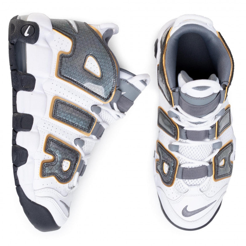 nike air more uptempo white anthracite snakeskin