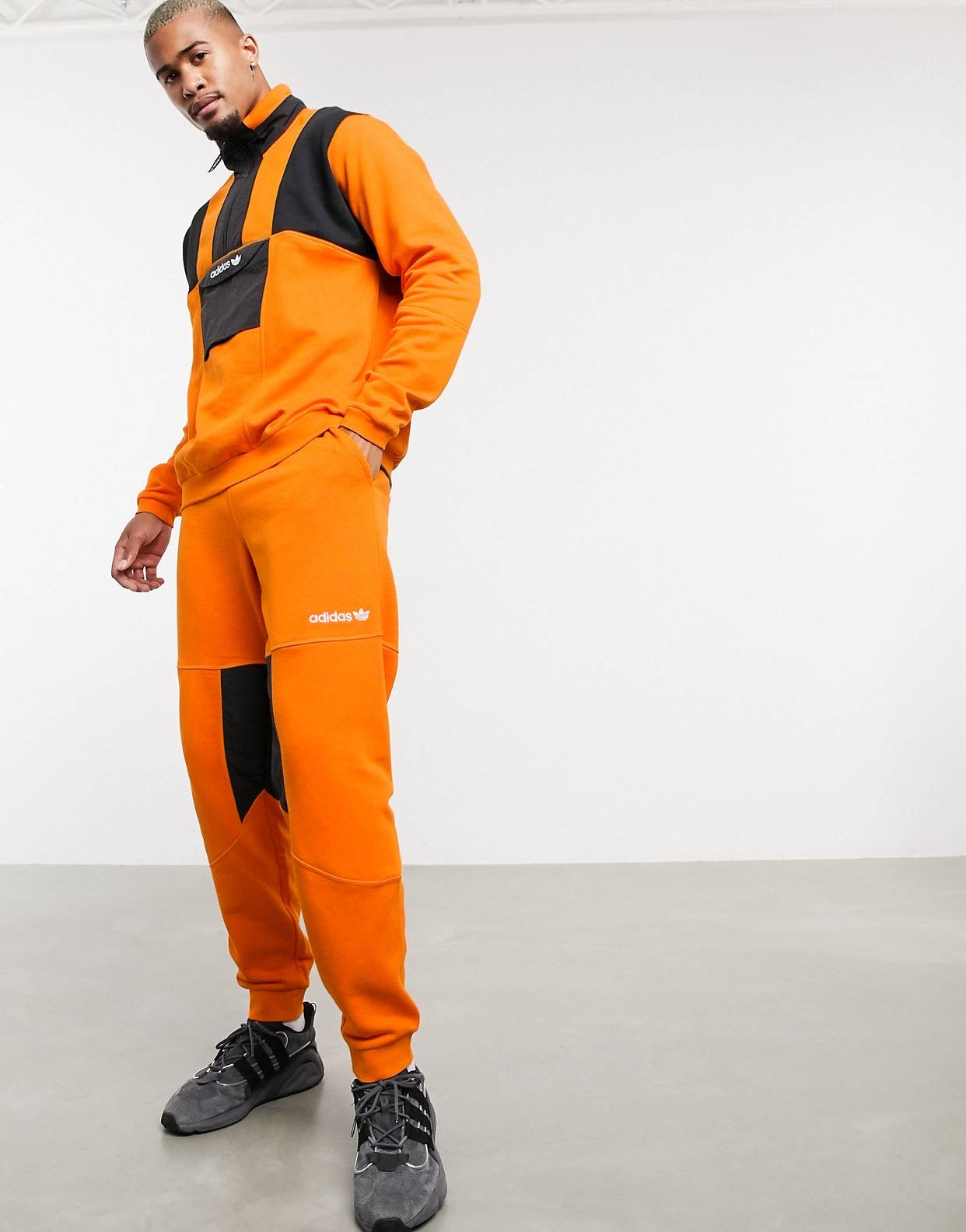 adidas originals tracksuit orange