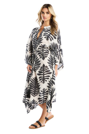 Tropical Kaftan | Black Palm - The Warehouse Collective
