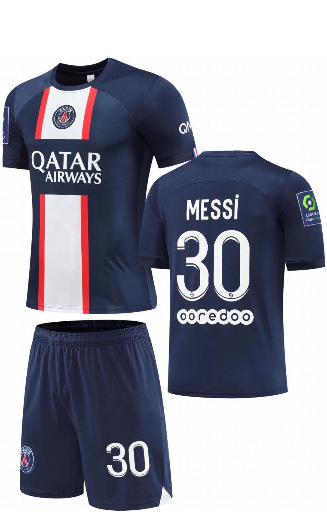 Messi 2022-2023 Paris Saint-Germain Soccer Jersey Activewear for Kids and  Adults 