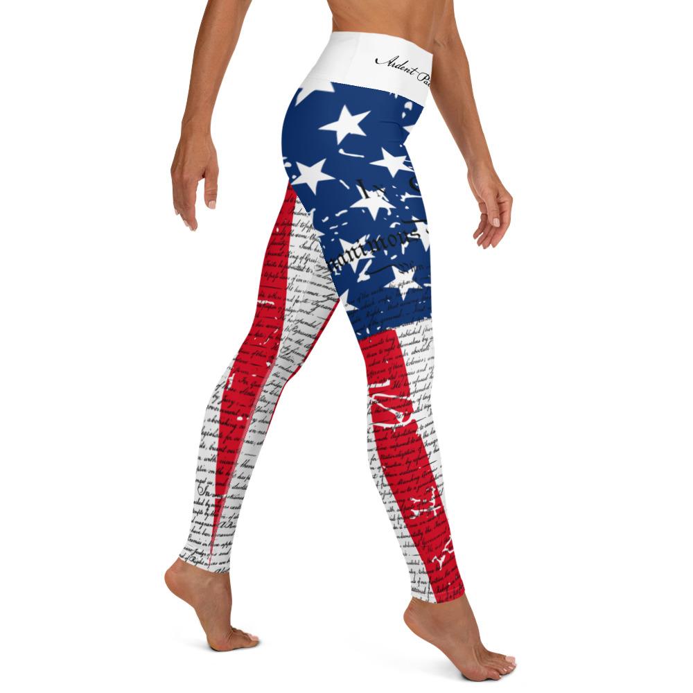 Girls Leggings, American Flag Leggings
