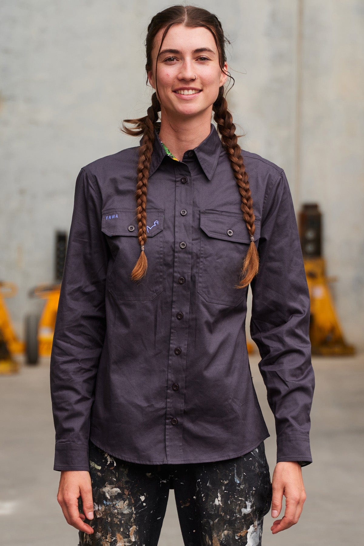 TradeMutt Womens Gone Fishin Full Button Workshirt - Bairnsdale Horse Centre