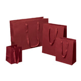 Maroon Euro Tote Paper Shoppers