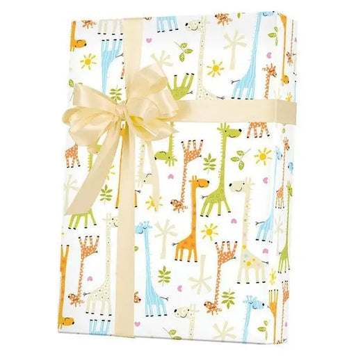 Gift Wrap - Baby Giraffes - Mac Paper Supply