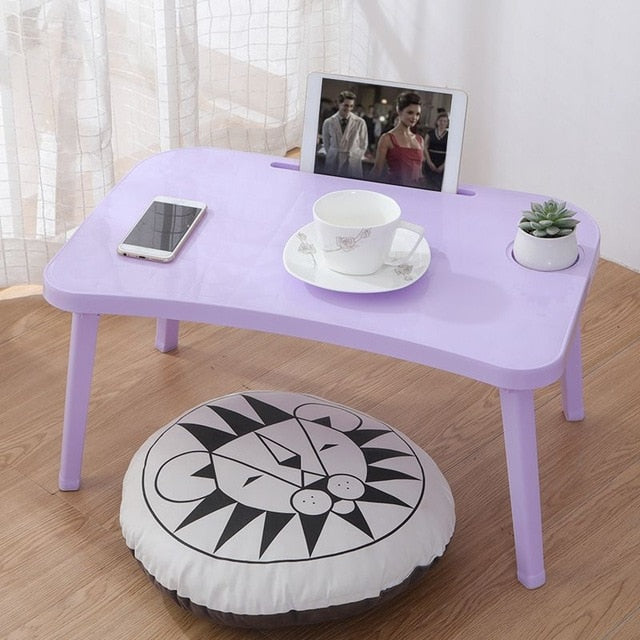 Folding Laptop Table Notebook Desk Breakfast Serving Bed Trays