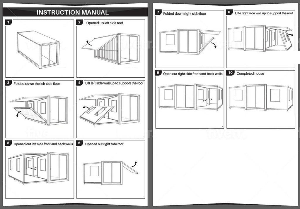 prefab expandable home 37sqm manual