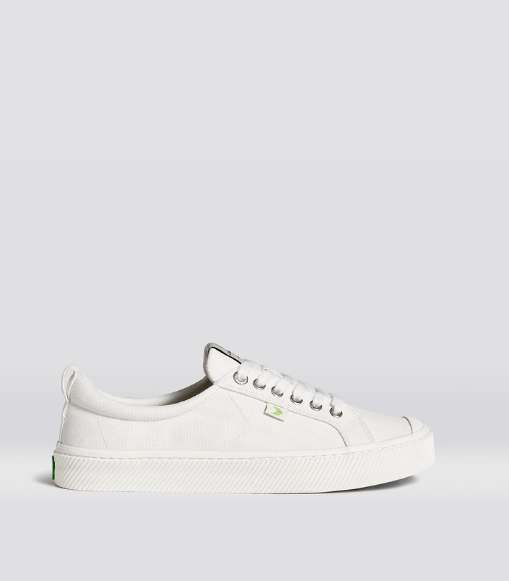 CARIUMA: Women's Low Top Off-White Vintage Canvas Sneaker | CATIBA PRO Low