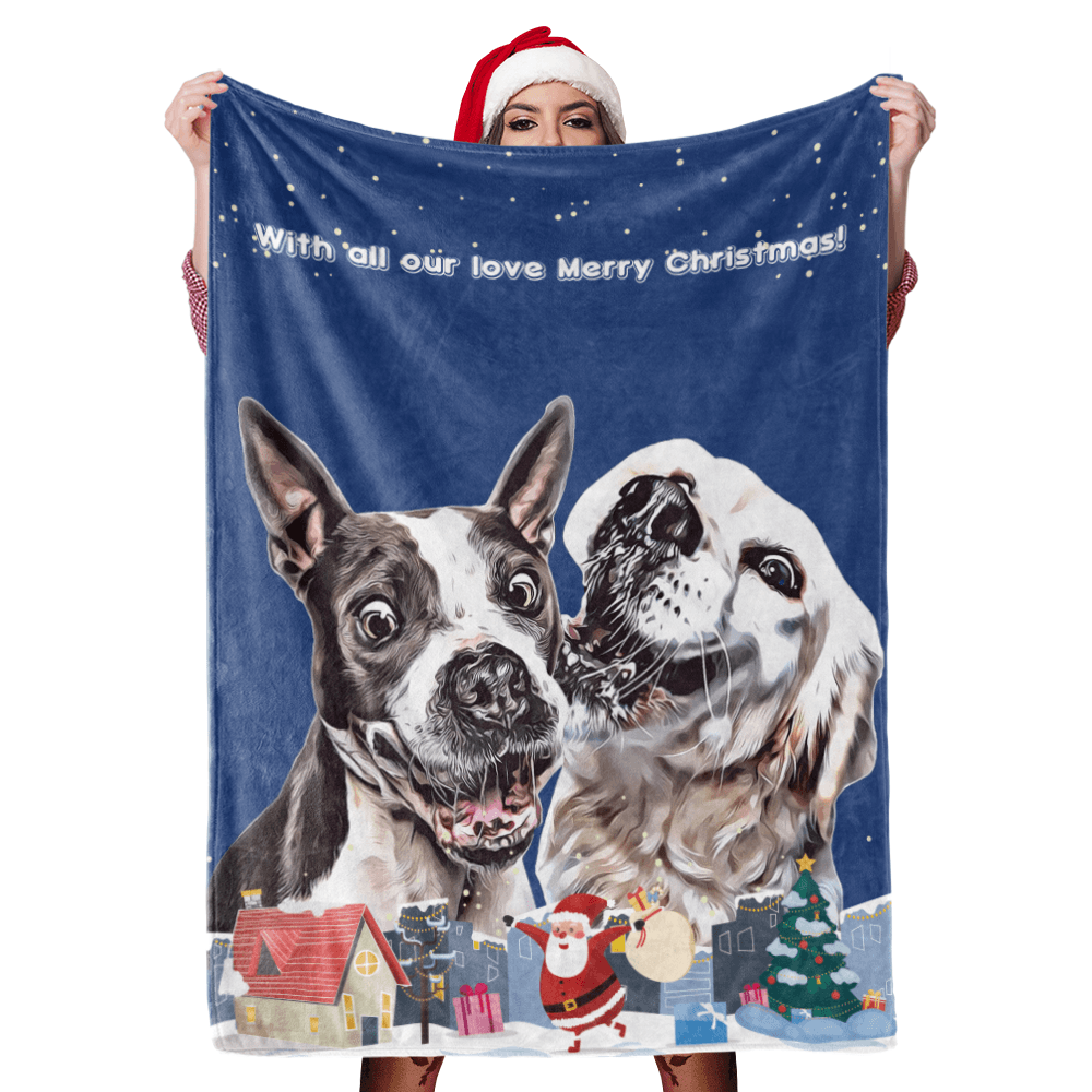 Weihnachts Hund Decke Geschenk Kundenspezifische Hund Decke Haustier F