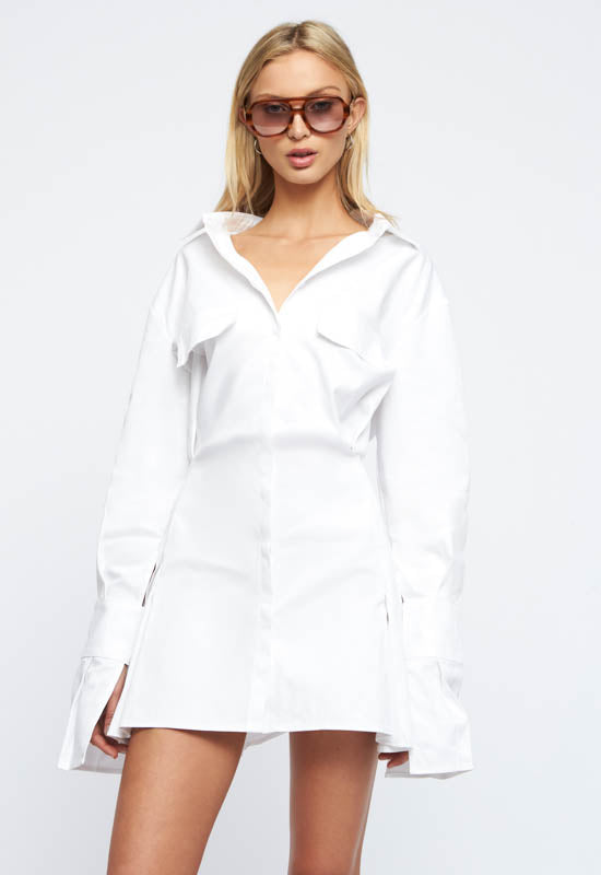 Cover Girl Mini Dress - WHITE – L I O N E S S