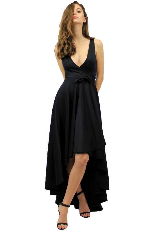 Best Revenge Wrap Dress - BLACK – L I O N E S S